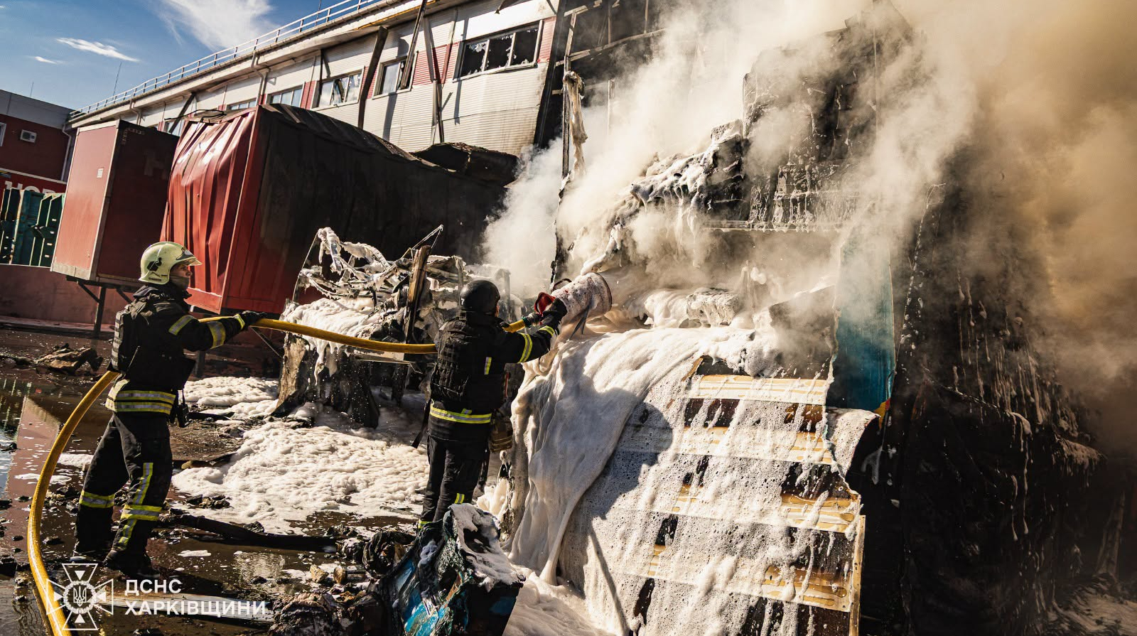 Russians attack postal hub outside Kharkiv, launch repeat strike – photos