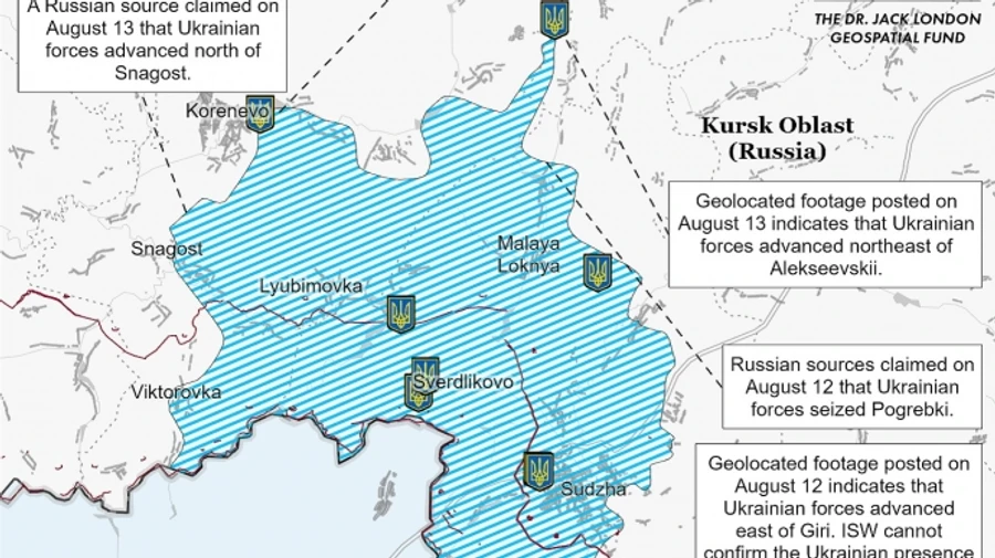 ISW: Ukrainian forces are operating in roughly 41 settlements in Kursk Oblast