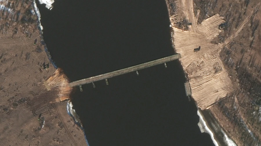 Понтонний міст через Прип’ять у Білорусі зник 