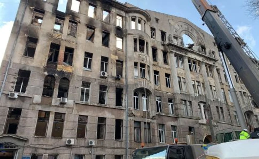 В НАН Украины заявили, что в сгорелом одесском колледже потеряли имущества на 2 млн