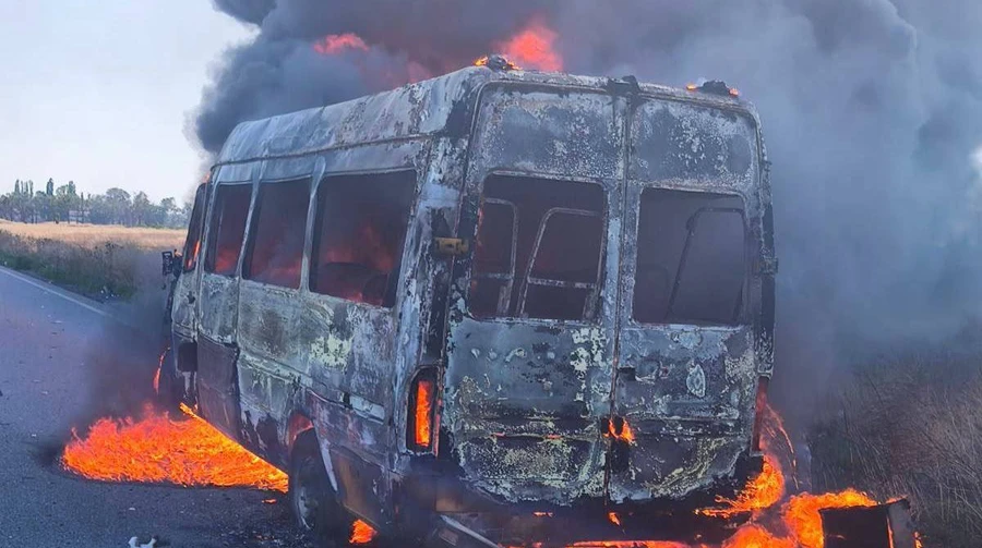 Russians strike postal hub near Kharkiv, killing one person