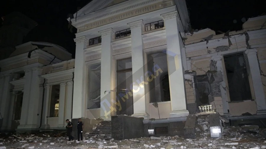 Russian forces ruin Transfiguration Cathedral in Odesa