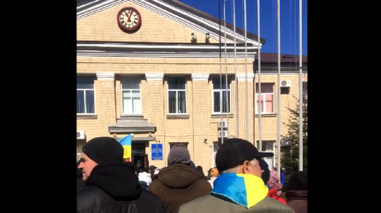 Skadovsk residents rally against aggressor: Russians opened fire 