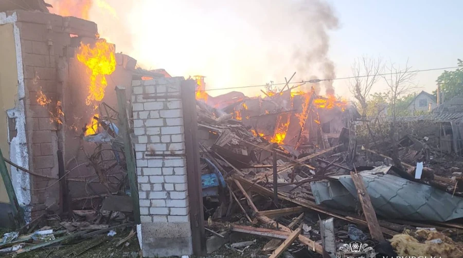 Three people injured in Russian drone strike on residential areas in Kharkiv