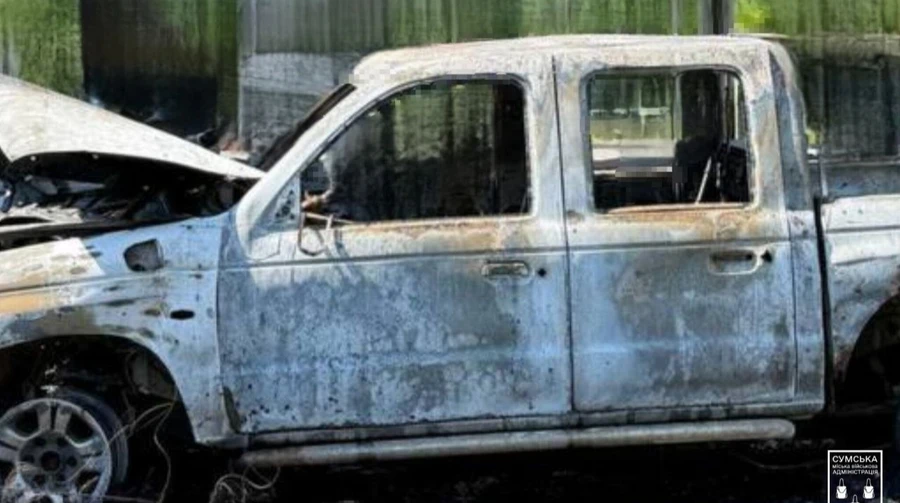 Três feridos em ataque russo em posto de gasolina em Sumy – foto