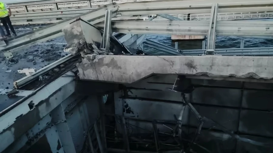 Putin is informed about explosion at Crimean Bridge