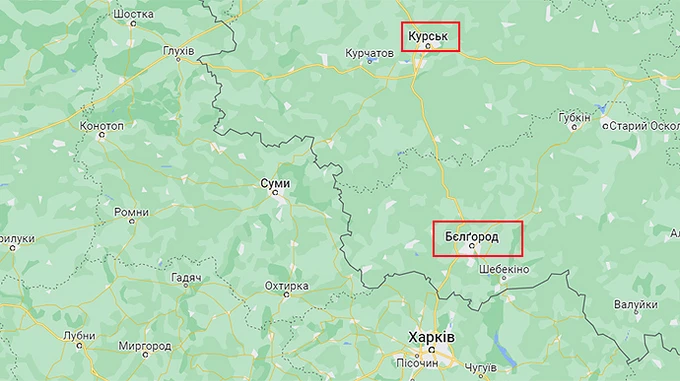 В российском Курске тоже слышали взрывы