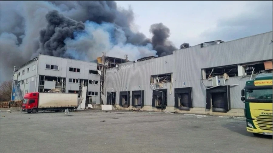 Russians destroy Biosphere Corporation warehouses in Dnipro