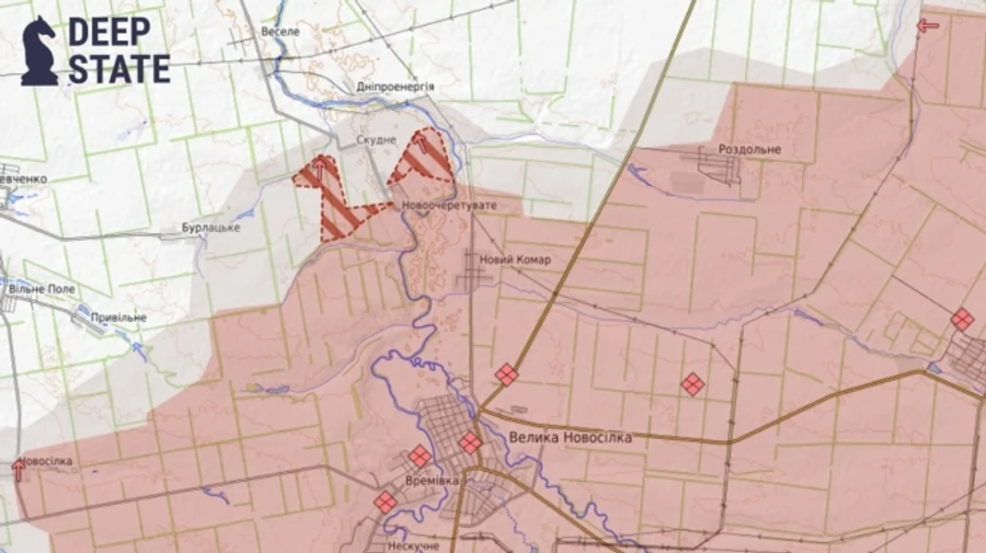 Russian troops intensify activity near Velyka Novosilka in Donetsk Oblast – DeepState