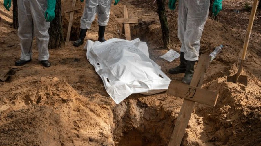 Russian forces forbade Izium residents from burying their dead early in occupation