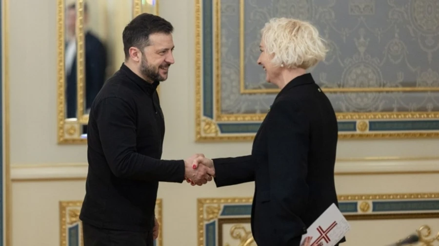 Зеленський зустрівся зі спікеркою Сейму Латвії