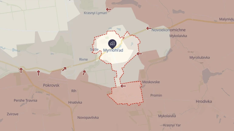 Russians increase pressure on Myrnohrad and active on western outskirts of Pokrovsk – video