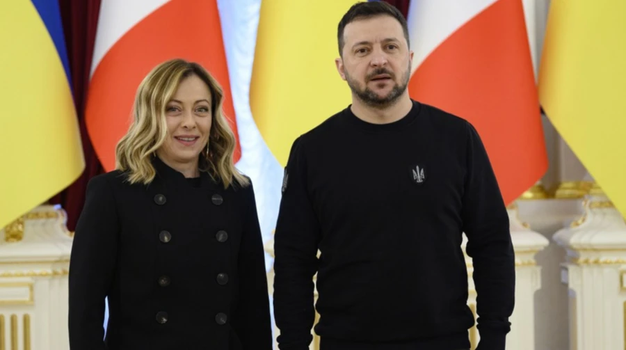 Zelenskyy and Italy's PM hold meeting on sidelines of NATO summit