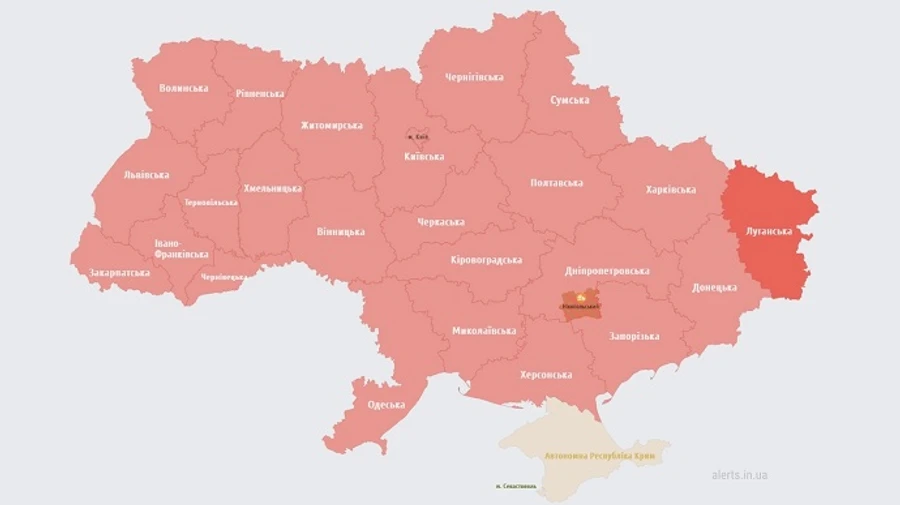 По всій Україні оголошена повітряна тривога