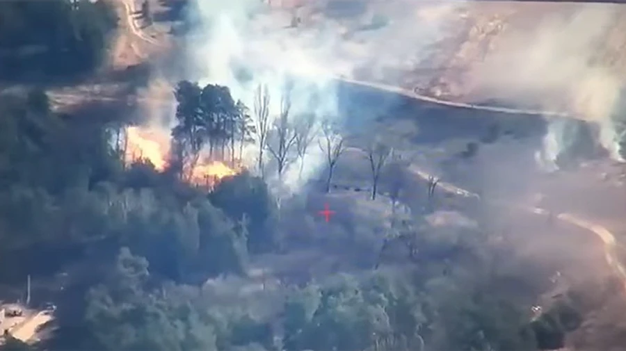 The Armed Forces of Ukraine showed destroying Russian pontoon crossing