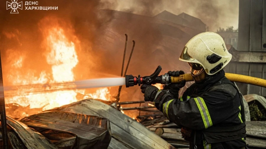 Russians strike Kharkiv with guided aerial bombs, destroying garages and injuring 4 people