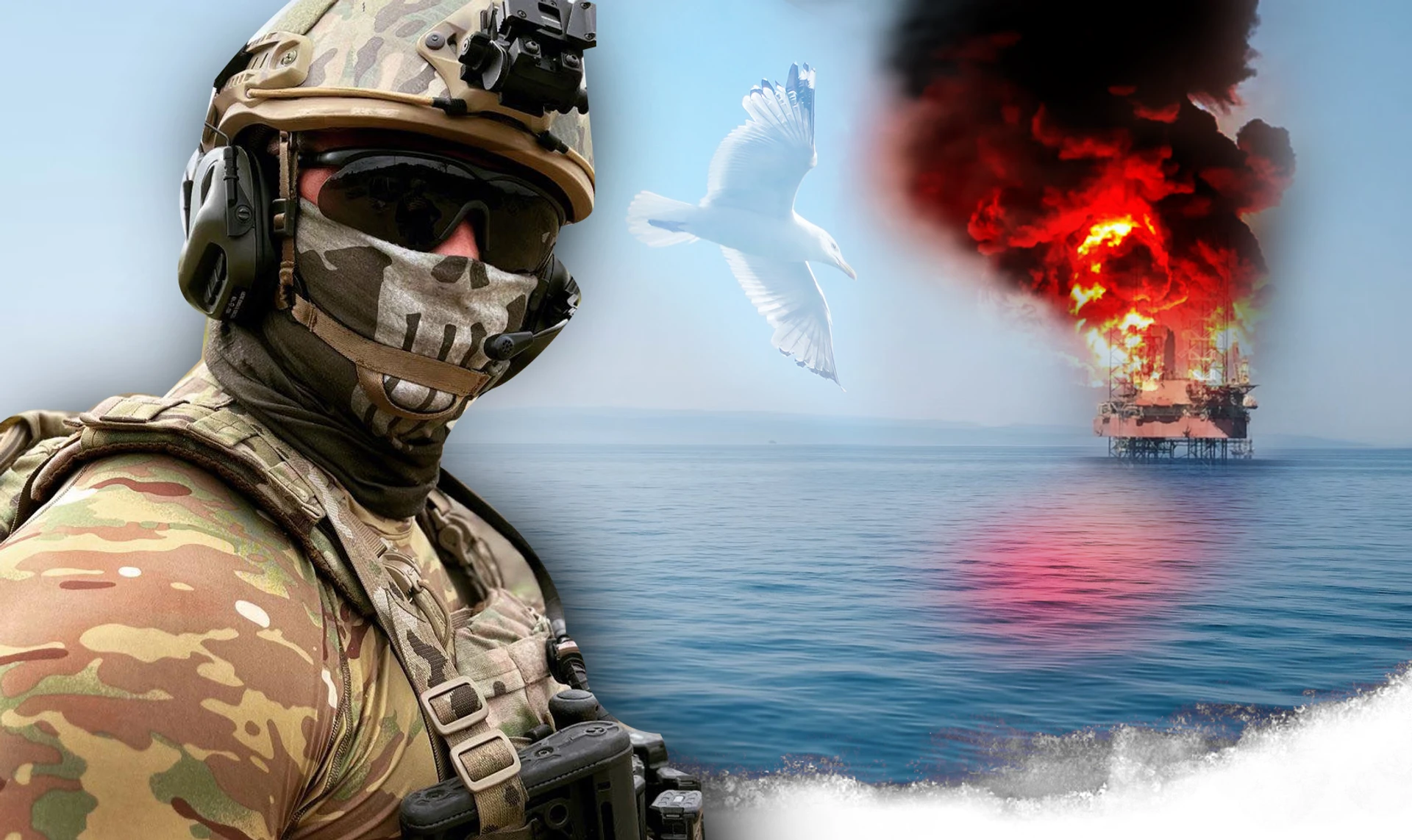 Thirst for life. Story of a special ops soldier who fell from a boat and spent 14 hours floating in the open sea