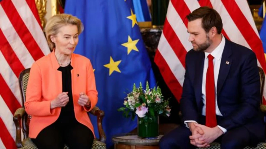 Von der Leyen and Vance discuss joint EU-US sanctions against Russia