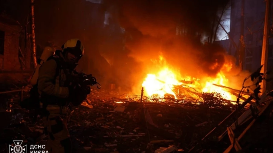 State Emergency Service posts aftermath of combined Russian attack on Kyiv – photos