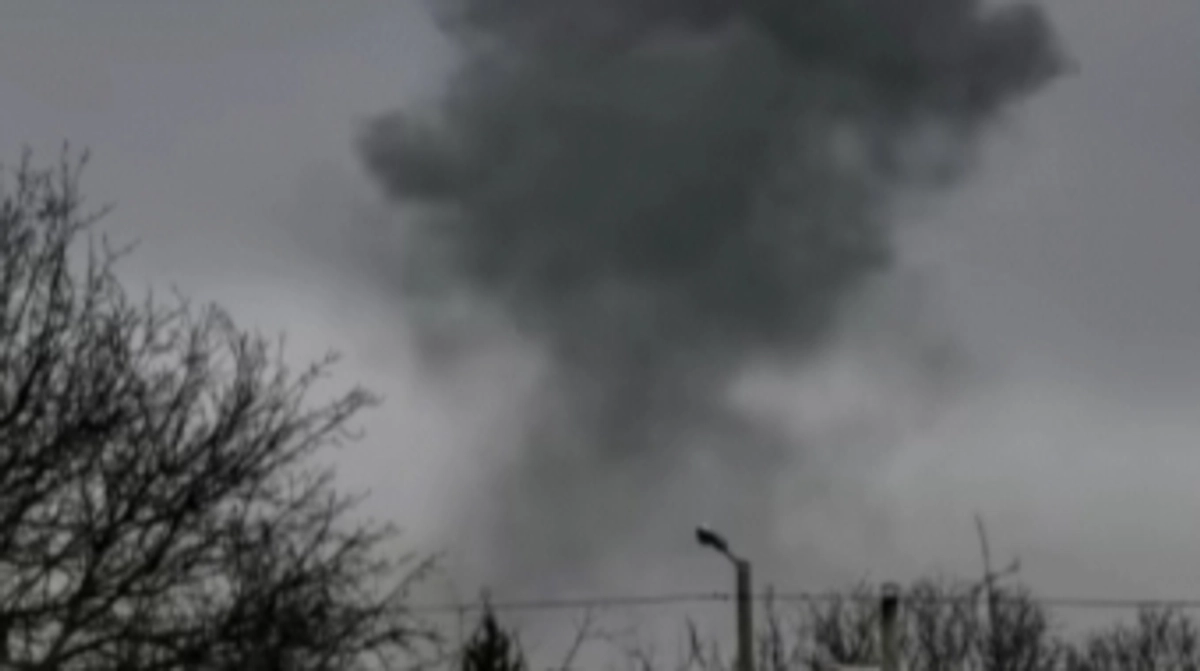 Russian Molniya drone attacks Kharkiv, hitting sport facility