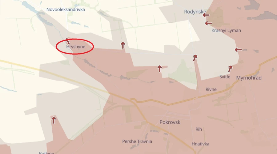 Russians advance in village of Hryshyne in Donetsk Oblast for second consecutive day – DeepState