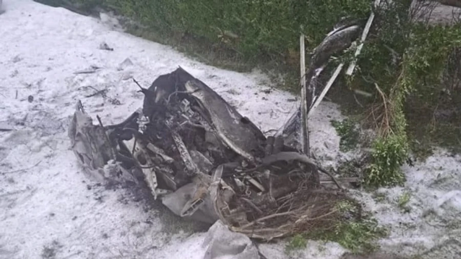 Поліція показала збиту ракету та наслідки атаки на Київщину