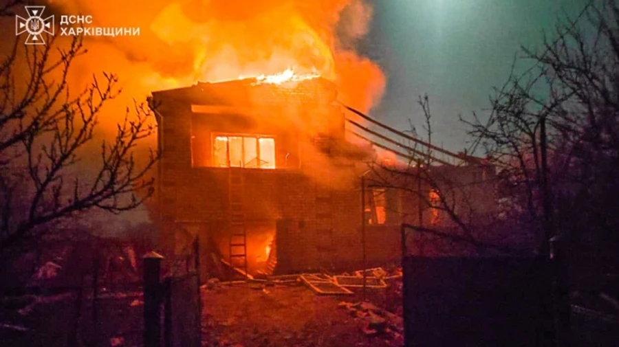 Russians attack city of Izium in Kharkiv Oblast with drones: one killed, three injured – photo