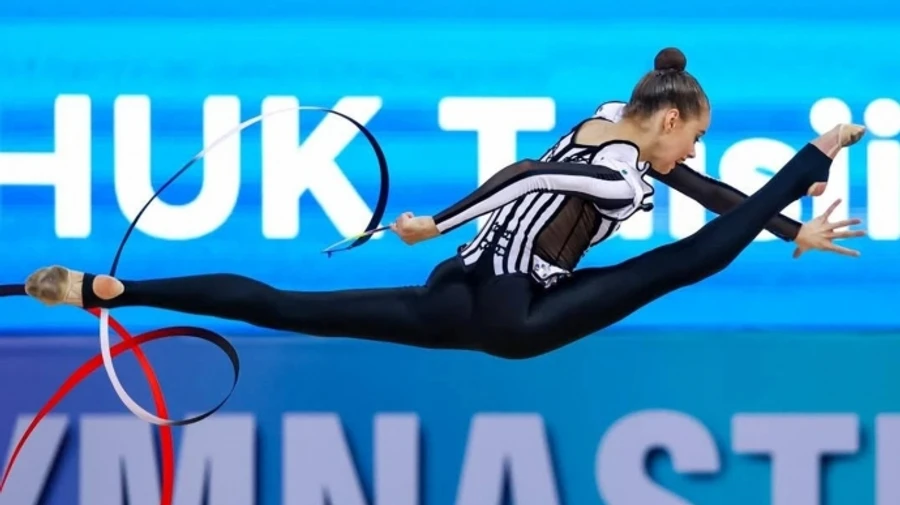 Ukrainian Taisiia Onofriichuk wins two gold medals at Rhythmic Gymnastics European Cup in Baku