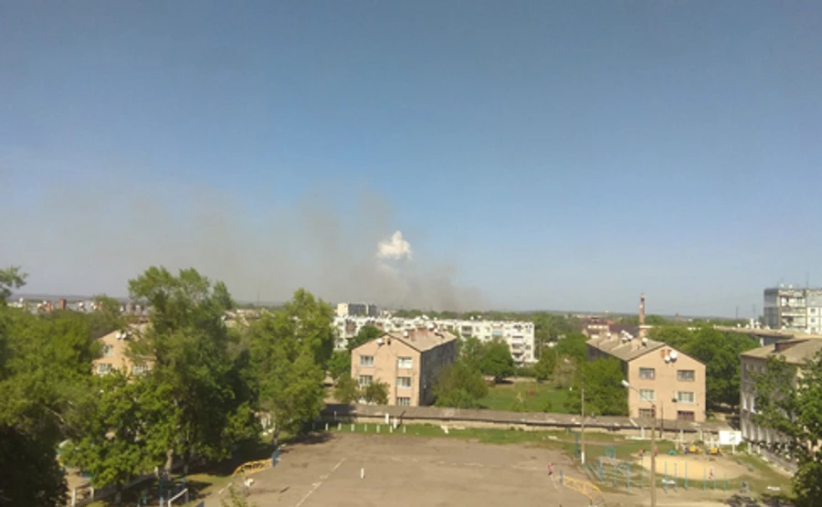 На арсеналі в Балаклії сталася пожежа, чути вибухи