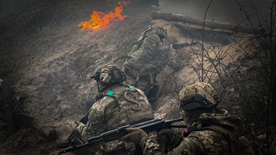 Ukrainian defence forces take measures to prevent encirclement near Uspenivka, Donetsk Oblast