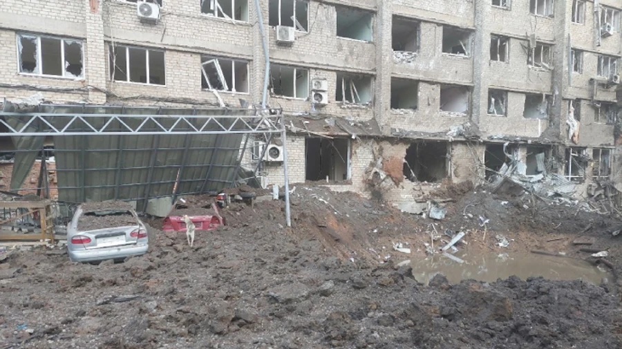 Russian missile hits downtown Kramatorsk