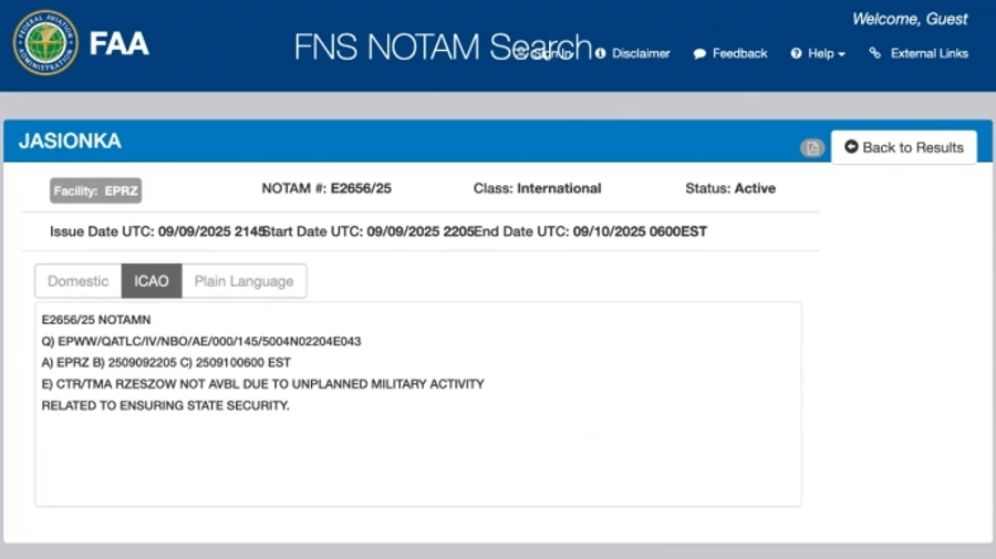 Poland closes airports in Lublin, Rzeszów and Warsaw due to unplanned military activity