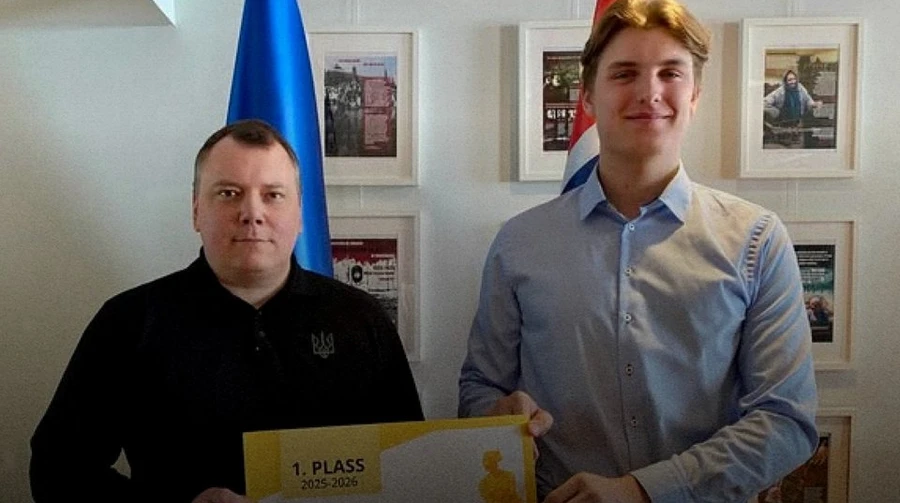 Winner of Norwegian maths competition donates his entire prize to Ukraine