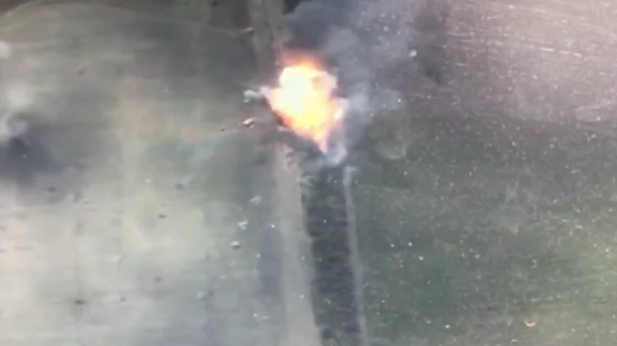 Ukrainian Navy gunners once again demilitarise a group of invaders