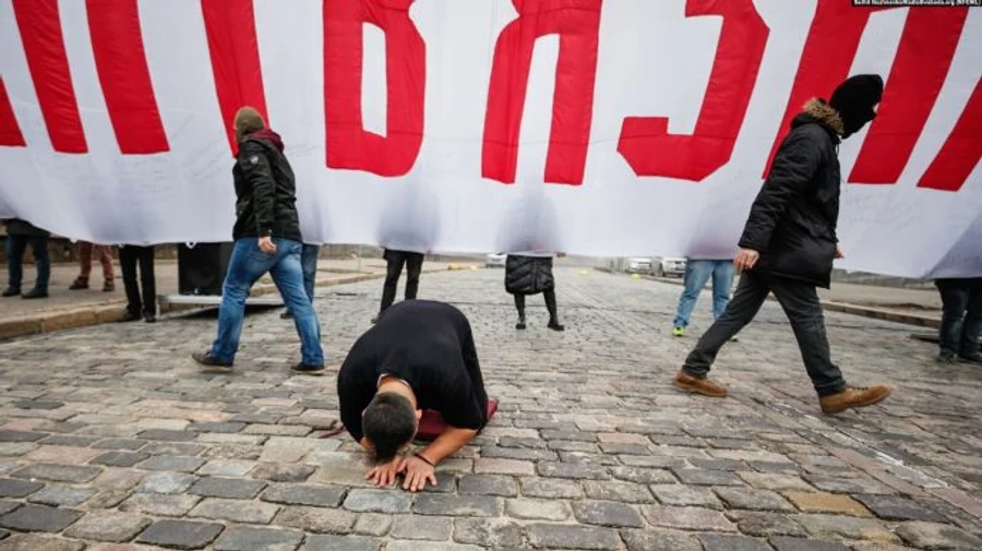 На Майдане прошла акция Свободу политзаключенным