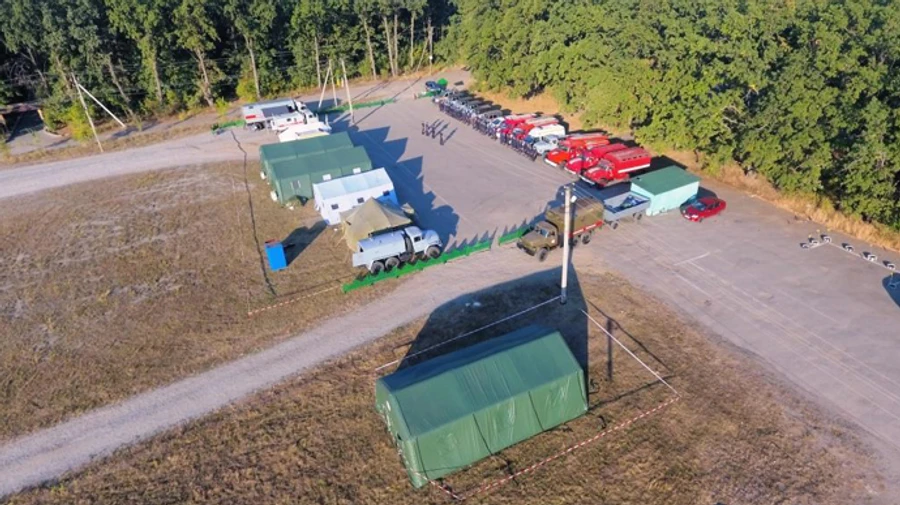 Почти сотня спасателей обосновалась у могилы цадика Нахмана в Умани