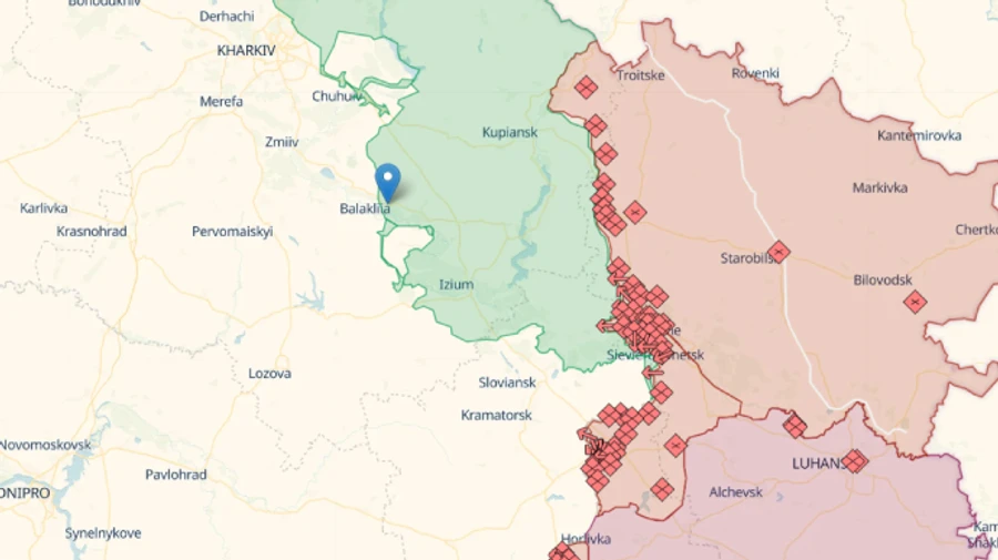 Russians hit car park in Balakliia with missile, injuring five people