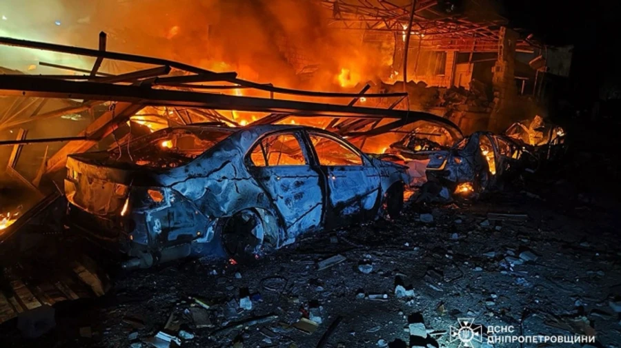 Russia attacks Dnipropetrovsk Oblast: damage reported to business premises, houses, cars and power lines – photos