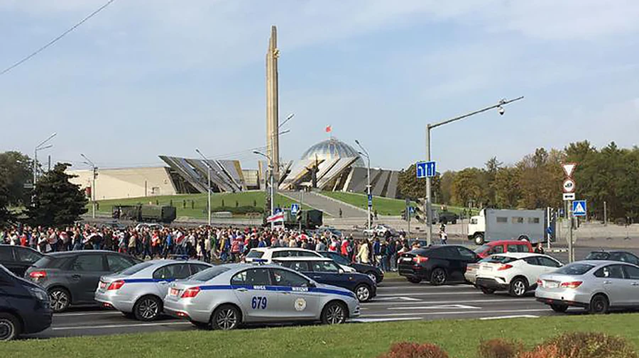 В Минске очередная акция протеста, начались задержания