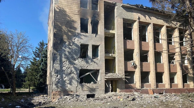 Russians attack Borova in Kharkiv Oblast, killing a man – photos