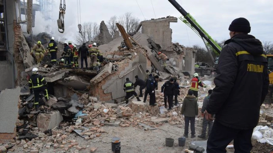 Russian attack on TV tower kills 9, leaves 9 wounded