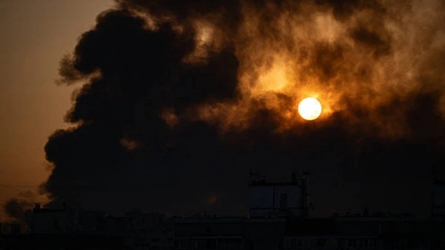 Россия атаковала Киевскую область дронами: в Вышгороде обломки сбитого БпЛА упали между многоэтажками