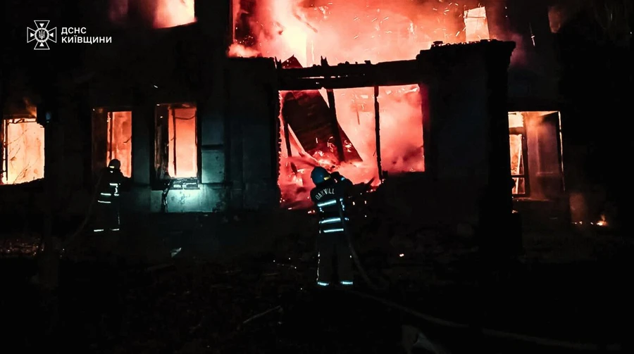 Man injured in Russian drone attack on Kyiv Oblast – photos