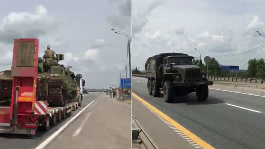 Tanks are moving through Lipetsk Oblast towards Moscow – Russian media