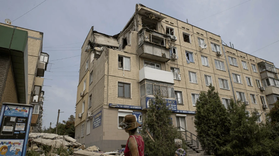 Russian forces attack Nikopol