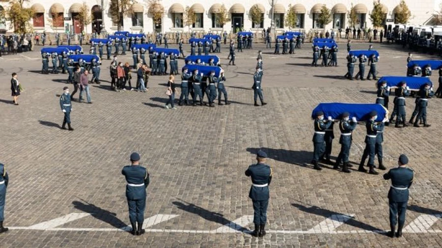 У Харкові прощаються з загиблими в Ан-26 офіцерами та курсантами