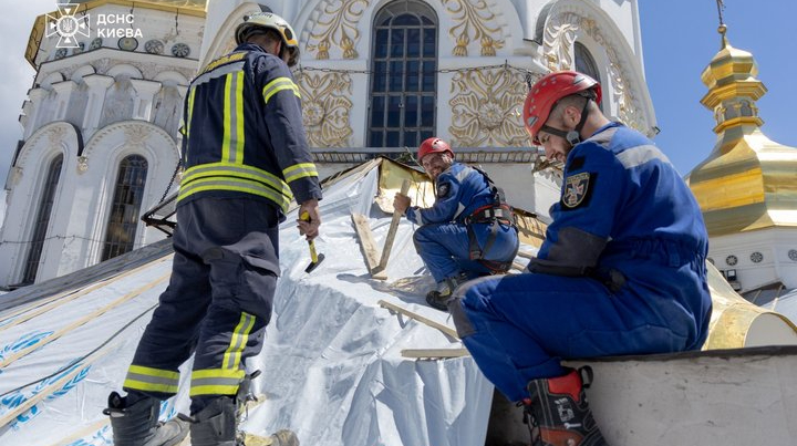 Зеленський: Пошкоджений дроном РФ собор Києво-Печерської лаври законсервовано, його готують до відновлення
