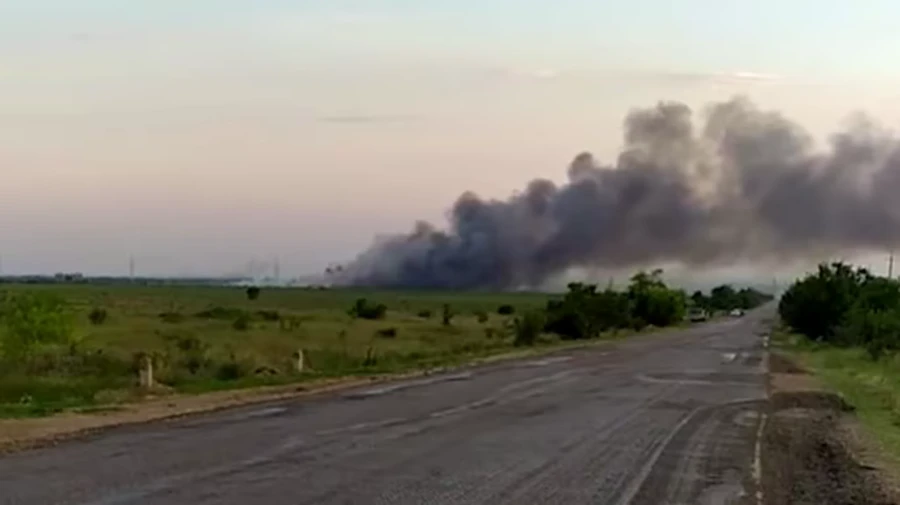 Putin briefed on fire at test site in Crimea