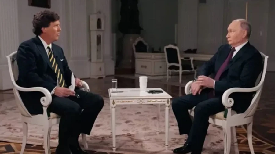 Найтупіше, що я чув: у Кремлі відреагували на слова Карлсона після інтерв'ю з Путіним