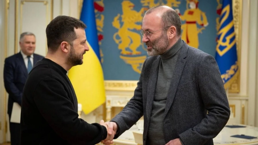 Zelenskyy meets with leader of European Parliament's largest group, in Kyiv – photo, video